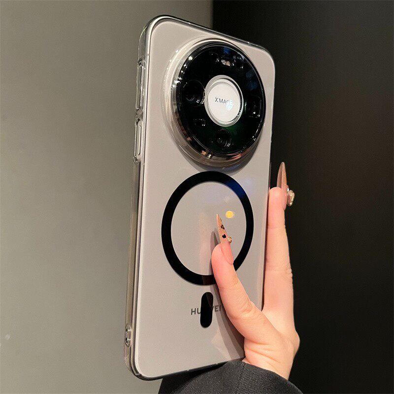 磁吸透明壳适用华为Mate80ProMax手机壳nova15新款韩系ins巨好看超薄散热外壳Pura70Ultra超好看高级保护套