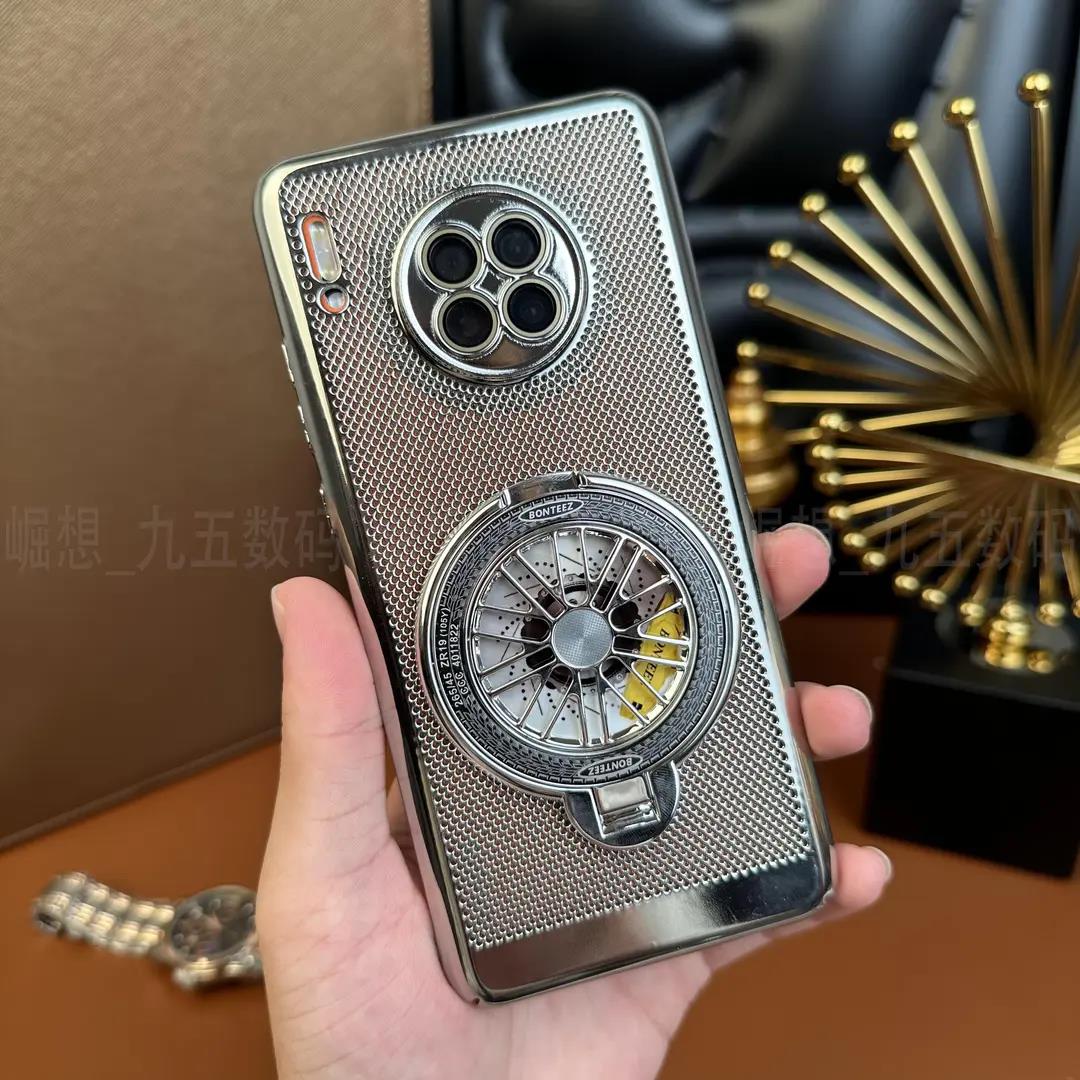 【解压陀螺支架+自带镜头膜】适用华为mate30手机壳华为Mate30Pro网格散热全包防摔外壳30EPro男士商务手机套