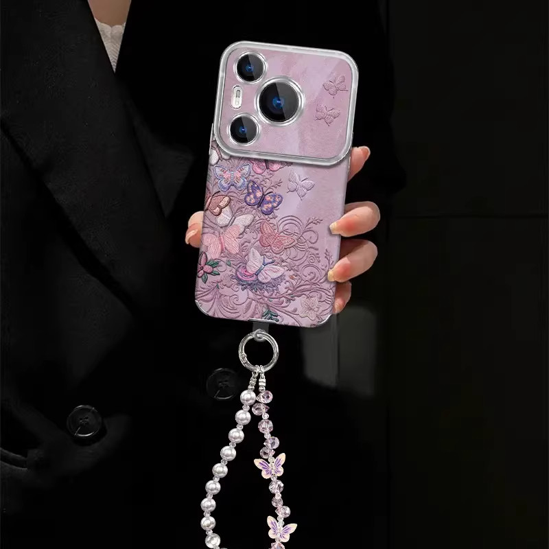 浪漫蝴蝶大视窗适用华为pura70Pro手机壳pura80Pro新款高级感超好看ins风保护套pura70/80女2026网红爆款外壳