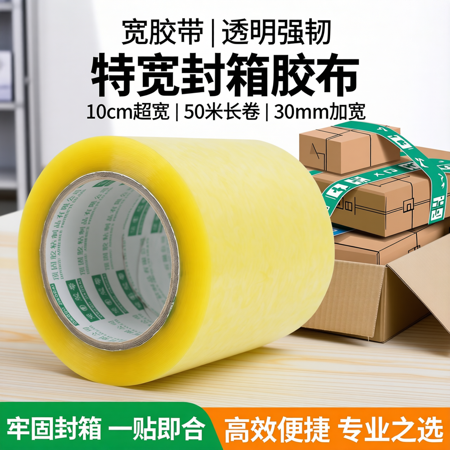 宽胶带透明10公分特宽8cm15厘米封箱胶布超宽30mm50/20大号40加宽