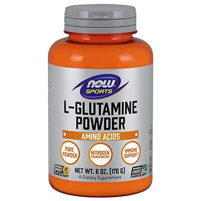 美国代购NOW Glutamine Pure Powder, 6-Ounces
