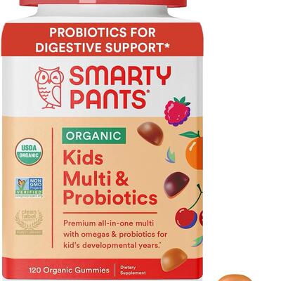 美国代购SmartyPants Organic Kids Multivitamin 120 Count