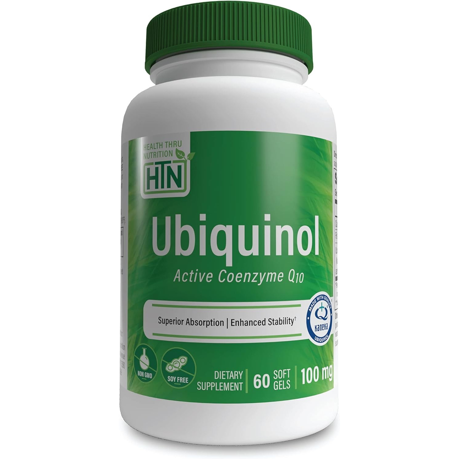 Health Thru Nutrition Ubiquinol 100mg 60 Softgels as Kaneka图片