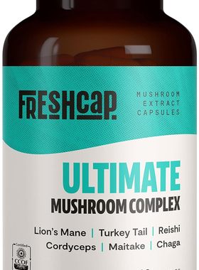 美国代购FreshCap Ultimate Mushroom Complex - Lions Mane, Rei