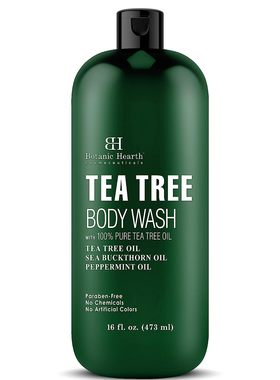 美国代购Botanic Hearth Tea Tree Body Wash, Helps with Nails,