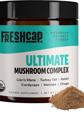 美国代购FreshCap Ultimate Mushroom Complex Powder - Lions Ma