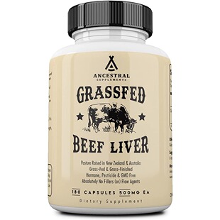 美国代购Ancestral Supplements Grass Fed Beef Liver