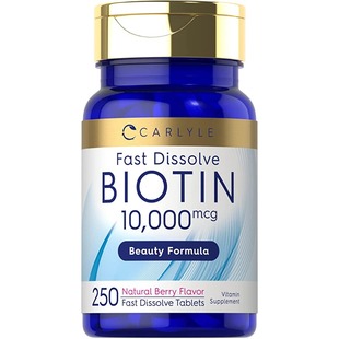 Tablets 美国代购 Dissolve 10000mcg250Fast Max Biotin