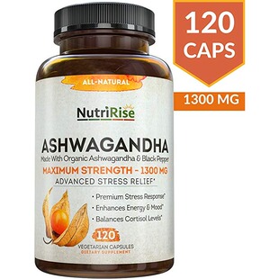 Ashwagandha 1300mg Made with Organic Ashwagandha Root Powder