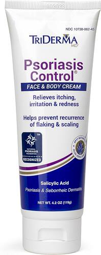 美国代购TriDerma Psoriasis Control Face and Body Cream, 4.2