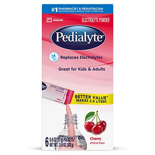 美国代购Pedialyte Electrolyte Powder Cherry Electrolyte