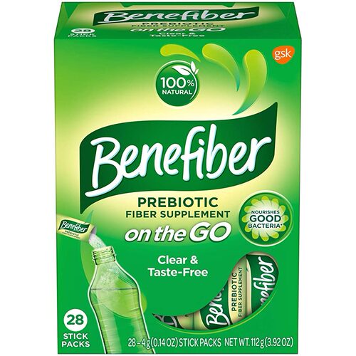 美国代购Benefiber Fiber Supplement Powder Stick Packs