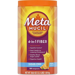 美国代购Metamucil Fiber Supplement 180Servings 4in1