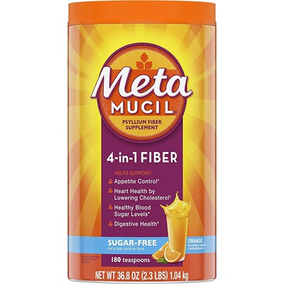 美国代购Metamucil Fiber Supplement 180Servings 4in1