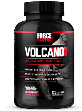 美国代购Force Factor Volcano Pre Workout Nitric Oxide Booste