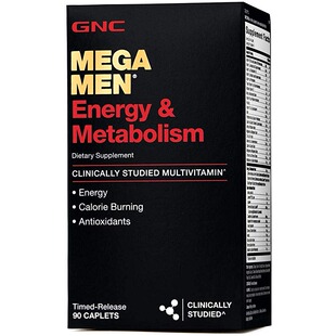 美国代购GNC Mega Men Energy Metabolism 90 Caplets