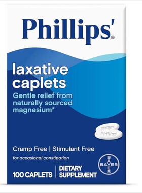Phillips' Laxative Caplets, With Naturally Sourced Magnesium