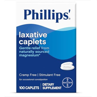Phillips' Laxative Caplets, With Naturally Sourced Magnesium