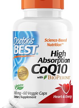 美国代购Doctors Best High Absorption CoQ10 BioPerine