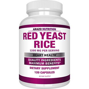 美国代购Arazo Nutrition Red Yeast Rice Extract 1200mg