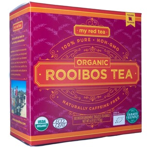 美国代购Rooibos Tea, USDA Certified Organic Tea, MY RED TEA.