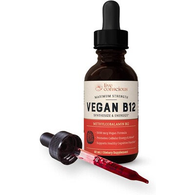美国代购Vegan Vitamin B12 Sublingual Liquid Drops