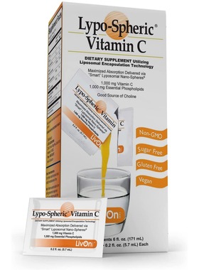 美国代购Lypo Spheric VitaminC 30Packets 1000mg