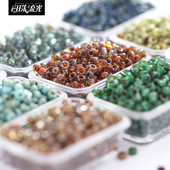 Miyuki御幸米珠11 0毕加索色手工DIY项链手链散珠子2mm串珠流光