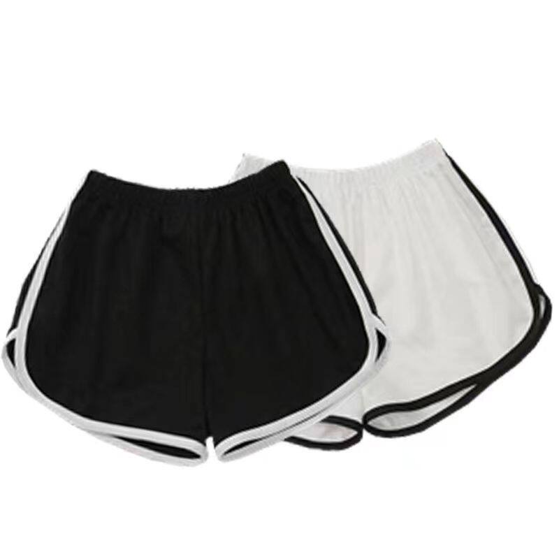 外穿宽松裤子女夏黑色新款运动休闲短裤女韩版学生夏装中腰阔腿裤