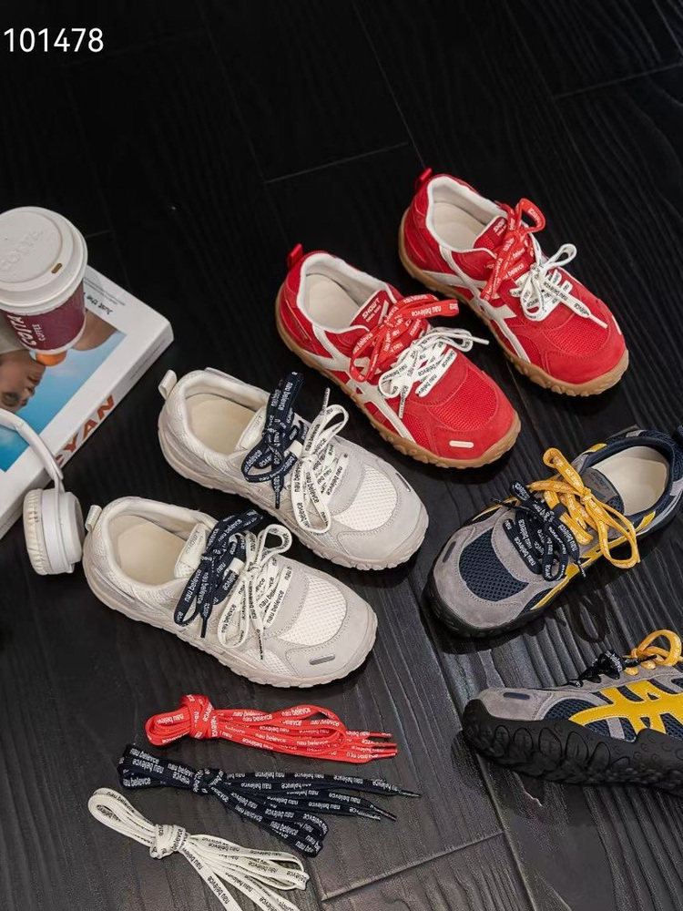 2025 ретро универсальные кроссовки Forrest training shoes, женские летние кожаные кроссовки с внутренней сеткой, дышащая мягкая подошва, двойной шнурок, обувь для папы Изображение 1