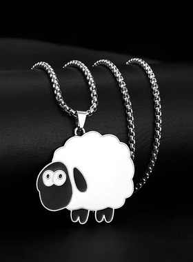 羊了个羊学生不锈钢卫衣毛衣链