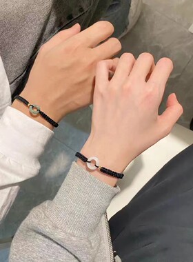 平安扣情侣手链环百搭饰品手环女