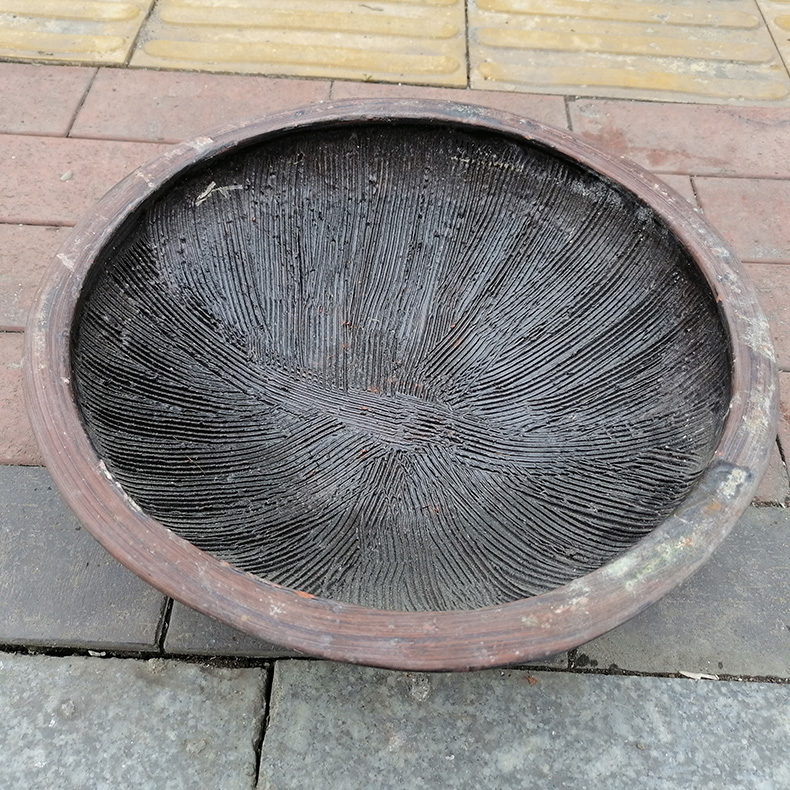 磨藕丸子老式捣碎器擦藕擂钵
