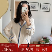 睡衣女松弛系列情侣家居服套装 CremeSu牛奶绒冬季 新品 亲肤保暖厚