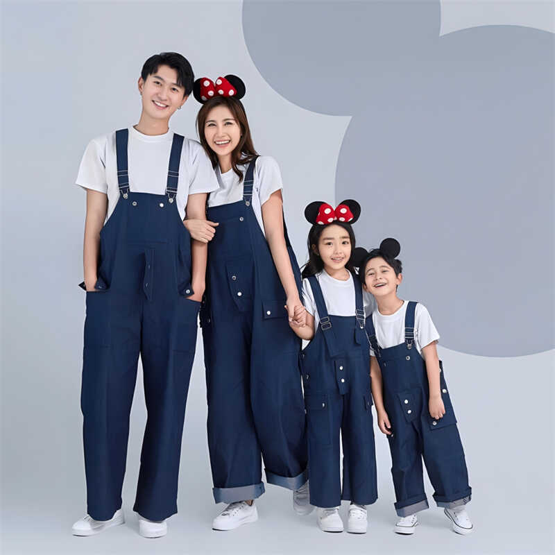 四口时尚韩版全家福主题摄影服饰