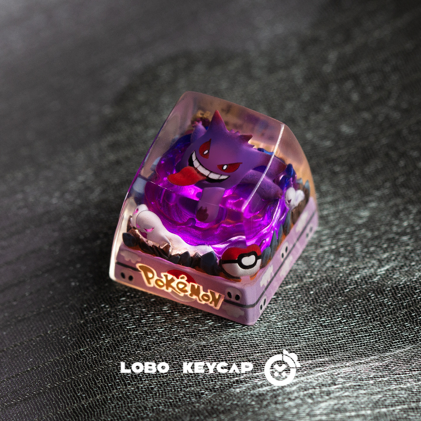 宝可梦皮卡丘梦幻个性键帽机械键盘帽单个可爱树脂滴胶客制化ESC