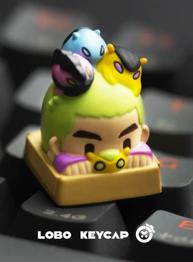 无畏契约键帽盖可零星维斯主题个性设计树脂艺术键帽