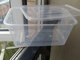 梅洋塑料透明快餐盒一次性饭盒150套15468 1500ml长方形餐盒正品