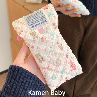 可爱甜品小羊笔袋女高颜值初中文具袋韩国ins博主同款眼镜收纳包