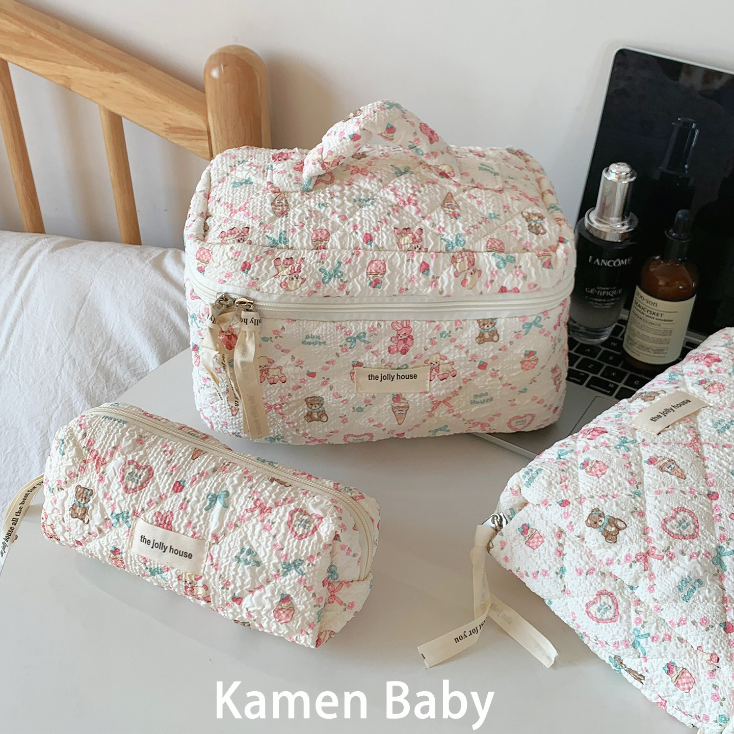 可爱甜品小羊化妆包女大容量外出便携化妆品收纳包旅行手提洗漱包,收纳整理,化妆包,淘宝优惠券,粉丝福利购,淘宝优惠卷