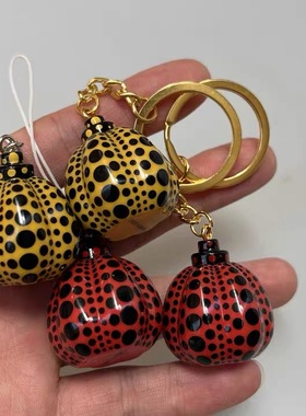 正版散货 Yayoi Kusama 艺术家草间弥生经典波点南瓜图案新款挂件