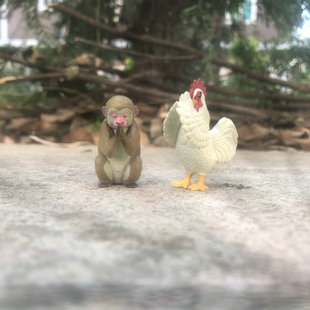 正版散货 合掌动物第6弹 祈祷 参拜公鸡 猴子 扭蛋公仔摆件现货