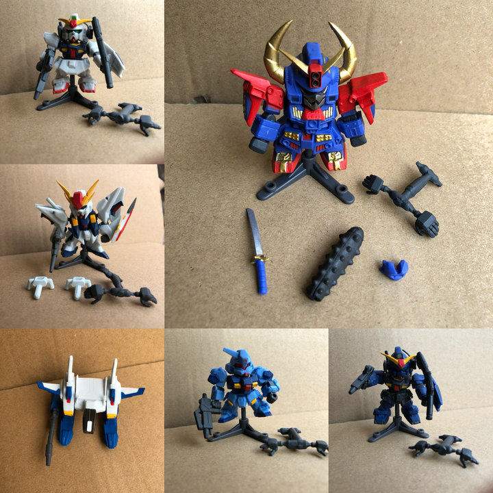 正版散货高达扭蛋战士f 第3弹 高达mk2 Ξ高达 武者 古斯塔夫