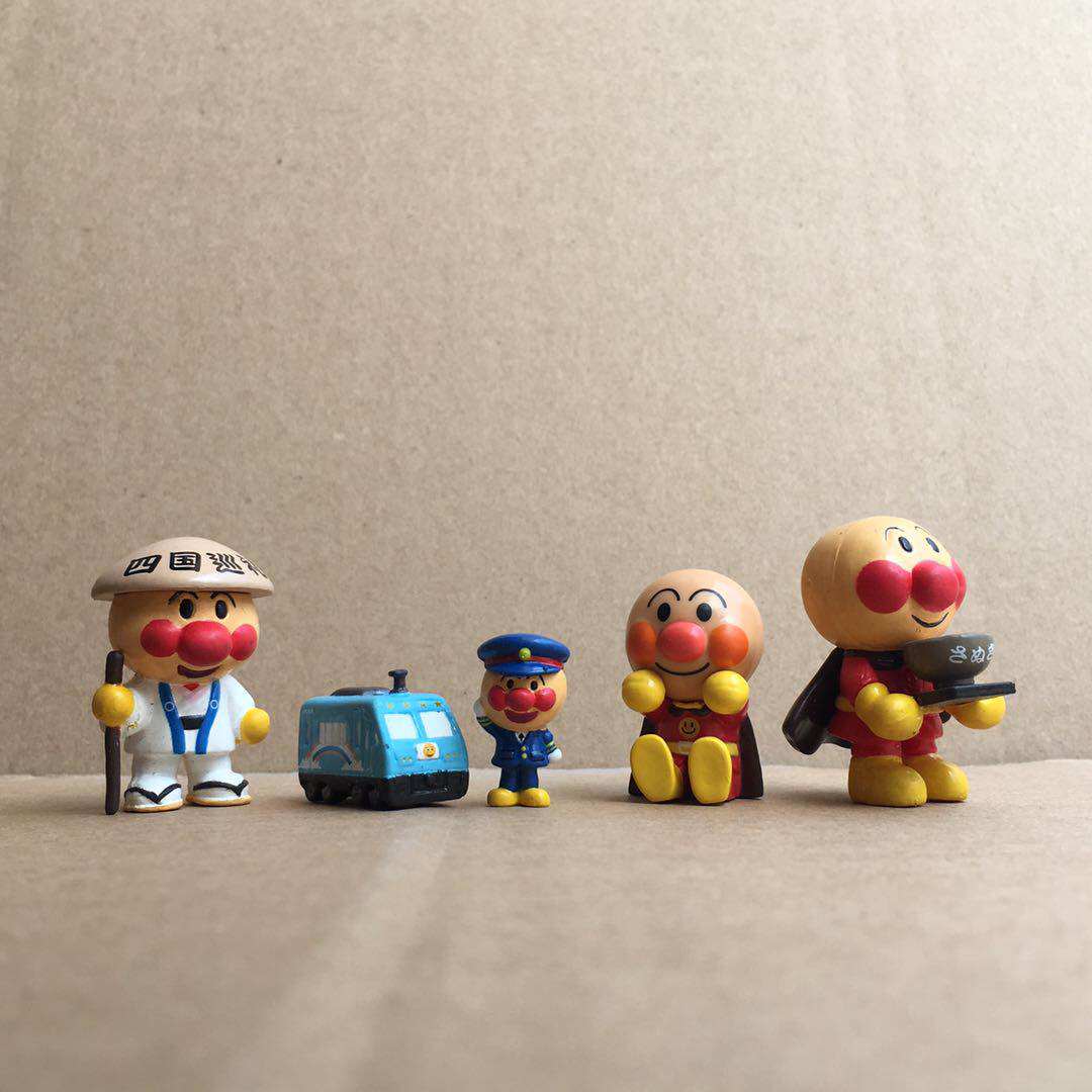 正版散货 机师面包超人 飞行员 q版迷你小摆件公仔 diy挂件