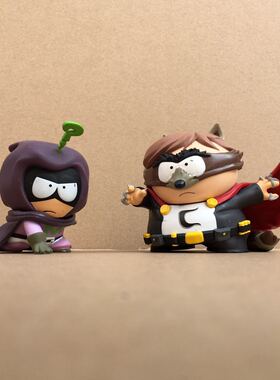 正版散货South Park Cartman 南方公园3寸 浣熊侠卡特曼 手办模型