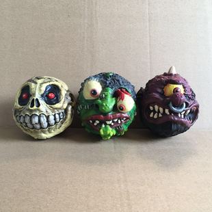 散貨 復(fù)古 head 美式 skull 玩具 正版 怪物頭公仔擺件 madballs