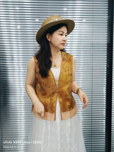 遇见敦煌珠绣背心上衣 马甲国风重工刺绣桑蚕丝薄款 2026夏季 新中式