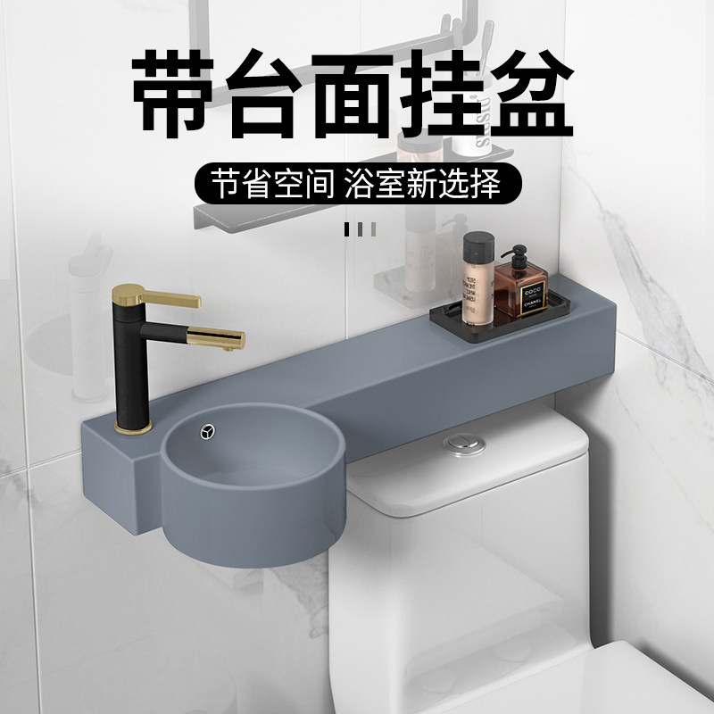 墙角洗手池喜米陶瓷单孔