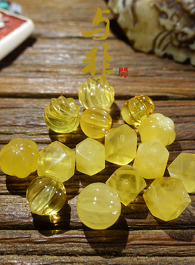 波罗的海蜜蜡琥珀珠子手串唐八棱