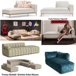 2024年8款Antonio Citterio小户午睡沙发床Tommy Hyldahl兰博基尼